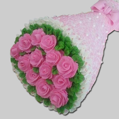 "Floral Bouquet Design Pineapple Cake - 3 Kgs (Code F02) - Click here to View more details about this Product